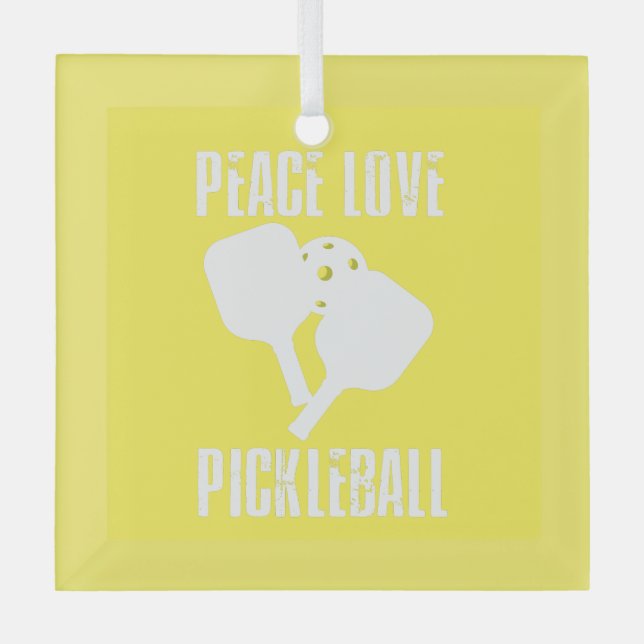 Ornement En Verre Funny Pickleball (Recto)