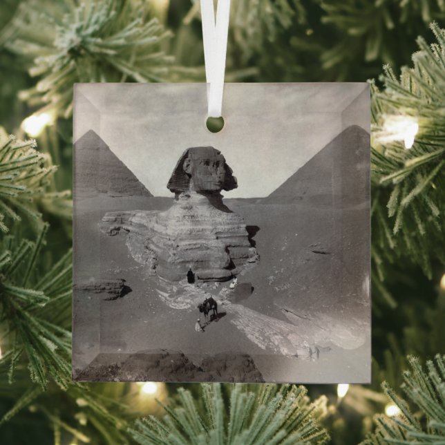 Ornement En Verre Grande Sphinx & Nécropole des pyramides de Gizeh É (Insitu)