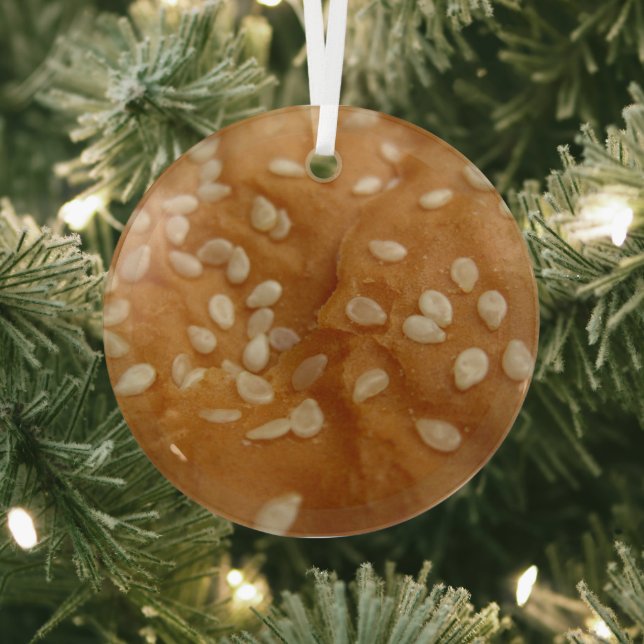 Ornement En Verre Hamburger de graines de sésame (Insitu)