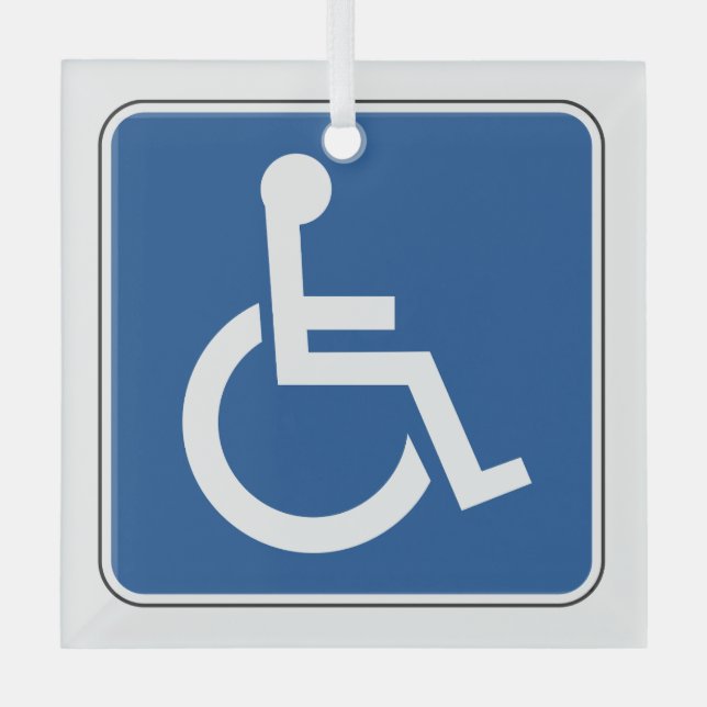 Ornement En Verre Handicapé (Recto)