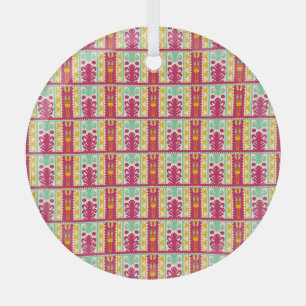Ornement En Verre Illustration de la conception de textiles traditio