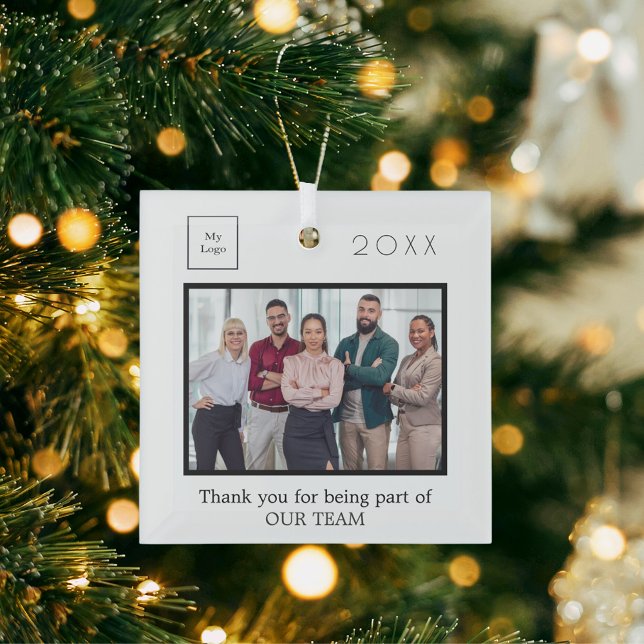 Ornement En Verre Image du logo de l'entreprise (Créateur téléchargé)