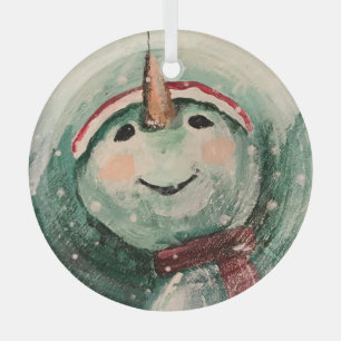 Ornement En Verre J'Aime Aussi La Neige !