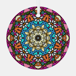 Ornement En Verre Jardin Groovy Flower Power