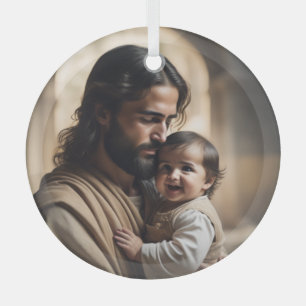 Ornement En Verre Jésus art