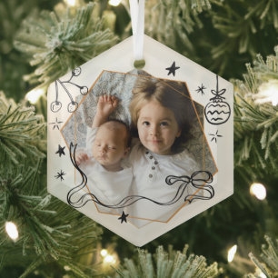 Ornement En Verre Joyeux Noël photo fantaisiste