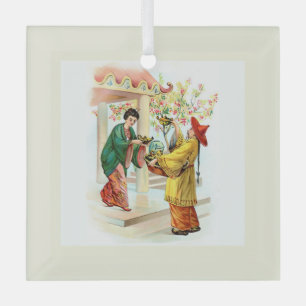 Ornement En Verre La Lampe d'Aladdin