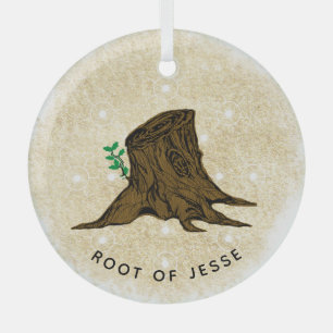 Ornement En Verre La racine de Jesse Tree