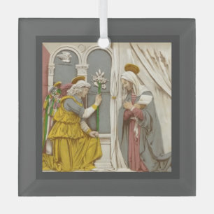 Ornement En Verre L'ange Gabriel l'Annonciation à Marie