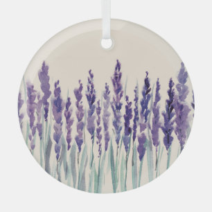 Ornement En Verre Lavande Française : Illustration aquarelle