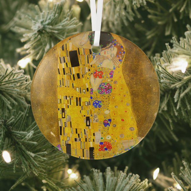 Ornement En Verre Le célèbre tableau de Gustav Klimt, The Kiss. (Insitu)