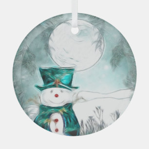 Ornement En Verre Le Snowman