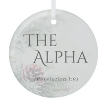 Ornement en verre "Les noms de Jésus" - L'Alpha