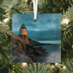 Ornement En Verre Les phares   Phare de Castle Hill