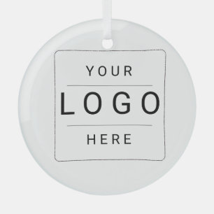 Ornement En Verre Logo personnalisé