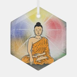 Ornement En Verre L'ornement des Lumières de Bouddha