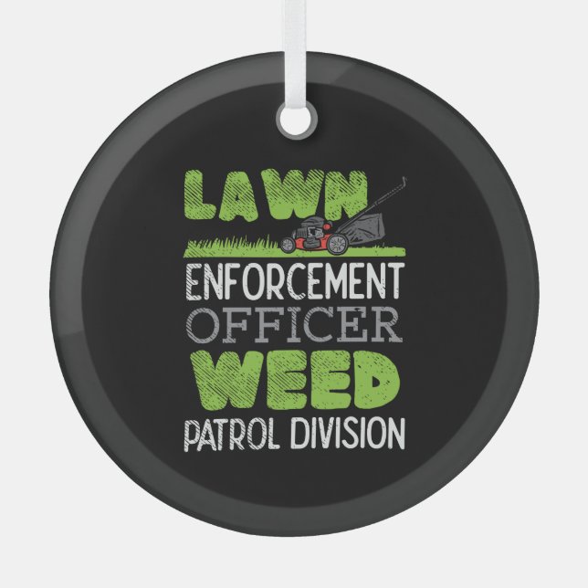 Ornement En Verre Machine à gazon (Recto)