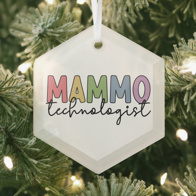 Ornement En Verre Mammo Technologue Mammographie Technicien Cadeaux (Insitu)