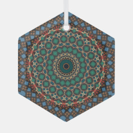 Ornement En Verre Mandala