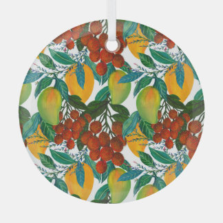 Ornement En Verre Mango exotique : Été sans joint