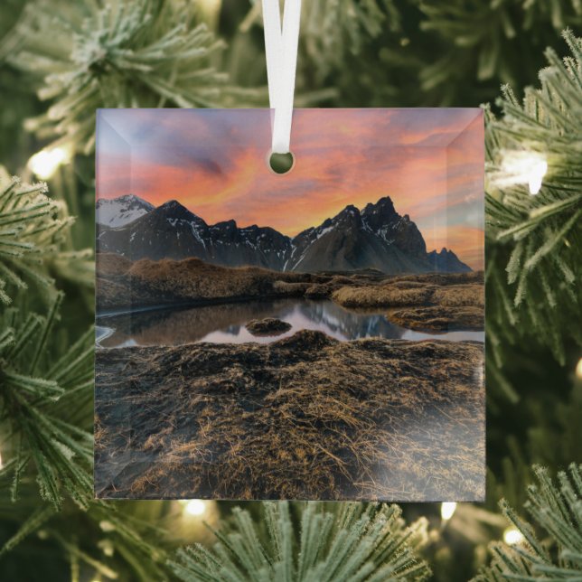 Ornement En Verre Montagnes | Vesturhorn Mountain Islande (Insitu)