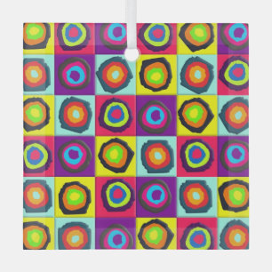 Ornement En Verre motif de cercles