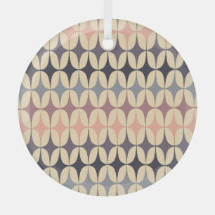 Ornement En Verre Motif géométrique Abstrait des triangles rétro
