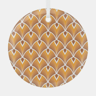 Ornement En Verre Motif géométrique Art déco classique