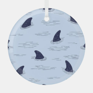 Ornement En Verre Motif Océan fin requin
