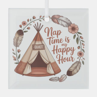 Ornement En Verre Nap Time Is My Happy Hour