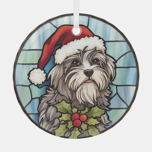 Ornement En Verre Noël en verre de Havanais (Recto)