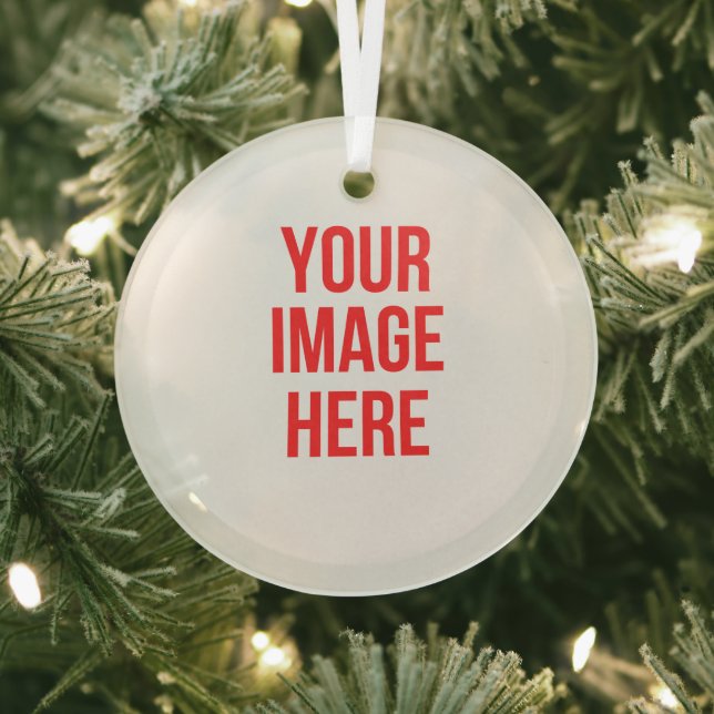 Ornement En Verre Noël personnalisé (Insitu)