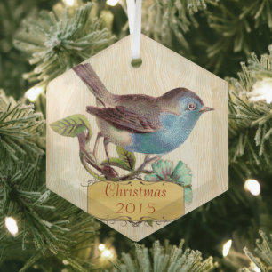 Ornement En Verre Noël Vintage