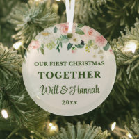 Notre premier Noël ensemble Couple personnalisé