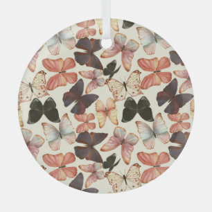 Ornement En Verre Papillons tropicaux : Motif imperméable.