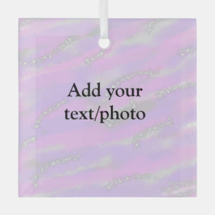 Ornement En Verre Parties scintillant pastel simple coloré ajouter v