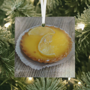 Ornement En Verre pâtisserie de Provence Gâteau citron