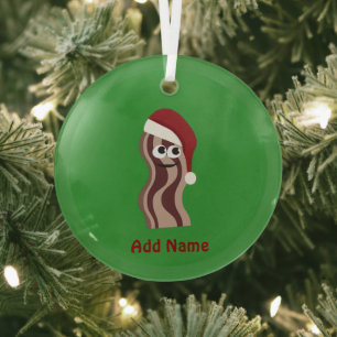 Ornement En Verre Père Noël Bacon