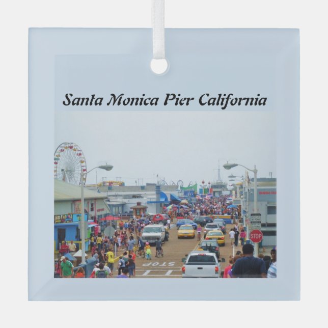 Ornement En Verre père Noël MONICA PIER    (Recto)