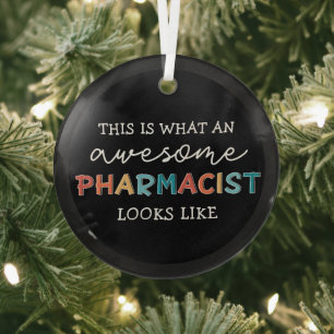 Ornement En Verre Pharmacien Drôle Drôle Awesome Cadeaux Pharmaciens