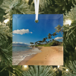 Ornement En Verre Plages tropicales   Wailea, Maui, Hawaii