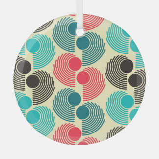 Ornement En Verre Points colorés : motif abstrait sans soudure.