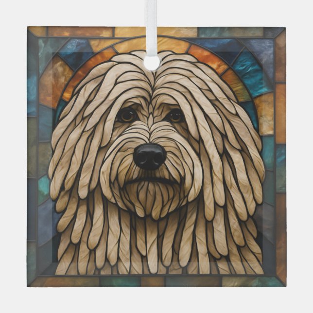 Ornement En Verre Puli Dog "Verre Tiré" (Recto)