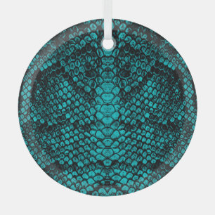 Ornement En Verre Python Skin : Conception Motif de serpent