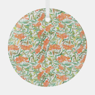 Ornement En Verre Rowan automnal : Floral Seamless Design