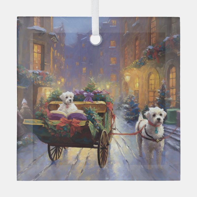 Ornement En Verre Saison de Noël maltaise (Recto)