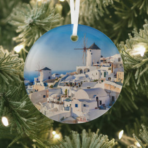 Ornement En Verre Santorin