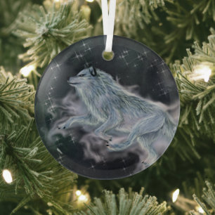 Ornement en verre - Spirit Wolf