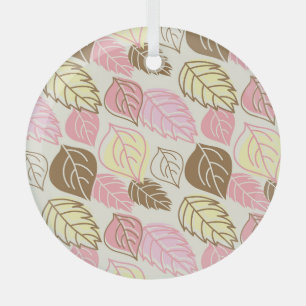 Ornement En Verre Splendor d'automne : Motif sans feuille