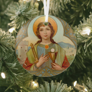 Ornement En Verre St. Barbara de Nicomedia (BK 001)